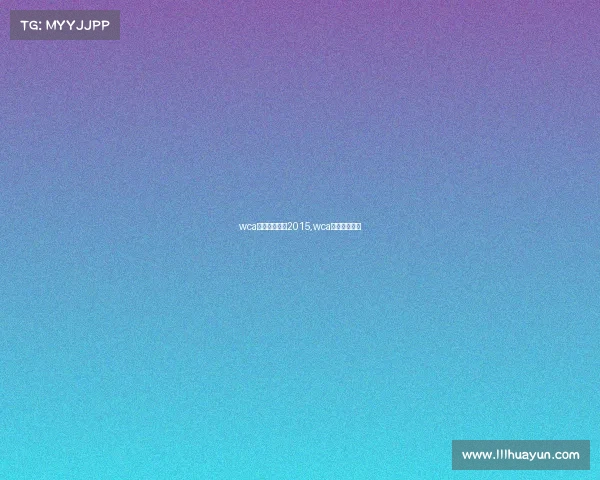 wca电子竞技大赛2015,wca电子竞技大赛